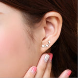 Silver Plated Little Stars Stud Earrings - Uncommon Remington 