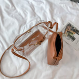 Fashion Transparent Clear Jelly Bags Letters Printing Handbags - Uncommon Remington 