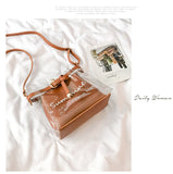 Fashion Transparent Clear Jelly Bags Letters Printing Handbags - Uncommon Remington 