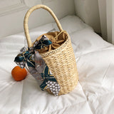 (Beach vibe) Women straw tote bags - Uncommon Remington 