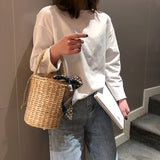 (Beach vibe) Women straw tote bags - Uncommon Remington 