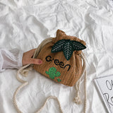 Women Crossbody Fashion One Shoulder Drawstring  summer bag (Green our life) - Uncommon Remington 