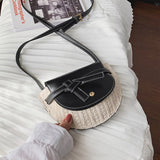 Women's Fashion  Moon shape  Messenger Bag (Woven Bag) - Uncommon Remington 