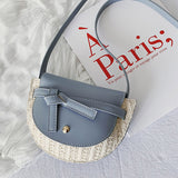 Women's Fashion  Moon shape  Messenger Bag (Woven Bag) - Uncommon Remington 