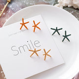 (Beach vibe/ Summer must have) S925 Sterling Silver Pin Simple Cute Sea Starfish Stud Earrings - Uncommon Remington 