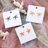 (Beach vibe/ Summer must have) S925 Sterling Silver Pin Simple Cute Sea Starfish Stud Earrings - Uncommon Remington 