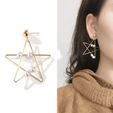 Fashion Star with Pearl beaded Earrings - Uncommon Remington 