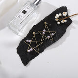 Fashion Star with Pearl beaded Earrings - Uncommon Remington 