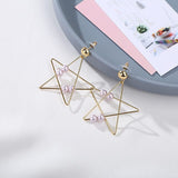 Fashion Star with Pearl beaded Earrings - Uncommon Remington 