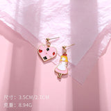 Korean design  Alice wonderland dangle earrings - Uncommon Remington 