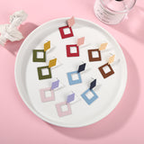 (Korean design) Fashion Jewelry  Matte Pendant Earrings Big Square Geometric Earring - Uncommon Remington 