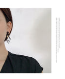 (Korean design) Fashion Jewelry  Matte Pendant Earrings Big Square Geometric Earring - Uncommon Remington 