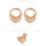2019 New Concise Irregular Geometric Alloy Stud Earrings - Uncommon Remington 