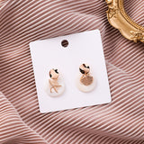 (Beach Vibe/ Summer MUST HAVE) 2019 Korea Asymmetry Gold Metal Starfish Geometric Drop Earrings - Uncommon Remington 