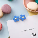 (Blue collections) 2019 Korean Fashion Blue Geometric Acrylic Irregular  Earrings Gifts - Uncommon Remington 