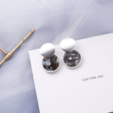 (Blue collections) 2019 Korean Fashion Blue Geometric Acrylic Irregular  Earrings Gifts - Uncommon Remington 