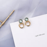 (Blue collections) 2019 Korean Fashion Blue Geometric Acrylic Irregular  Earrings Gifts - Uncommon Remington 