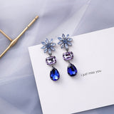 (Blue collections) 2019 Korean Fashion Blue Geometric Acrylic Irregular  Earrings Gifts - Uncommon Remington 