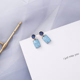 (Blue collections) 2019 Korean Fashion Blue Geometric Acrylic Irregular  Earrings Gifts - Uncommon Remington 