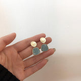 (Blue collections) 2019 Korean Fashion Blue Geometric Acrylic Irregular  Earrings Gifts - Uncommon Remington 