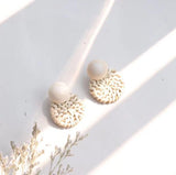 (Summer Must Have)  2019 Korean Handmade Wooden Straw Weave  Waterdrop Dangle Earrings - Uncommon Remington 