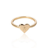 (Initial rings) Simple Metal Gold 26 Letters Love Heart  Finger Rings - Uncommon Remington 