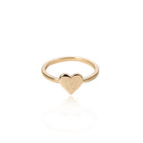 (Initial rings) Simple Metal Gold 26 Letters Love Heart  Finger Rings - Uncommon Remington 