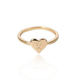 (Initial rings) Simple Metal Gold 26 Letters Love Heart  Finger Rings - Uncommon Remington 
