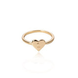 (Initial rings) Simple Metal Gold 26 Letters Love Heart  Finger Rings - Uncommon Remington 