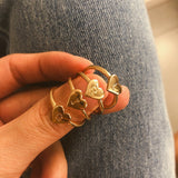 (Initial rings) Simple Metal Gold 26 Letters Love Heart  Finger Rings - Uncommon Remington 
